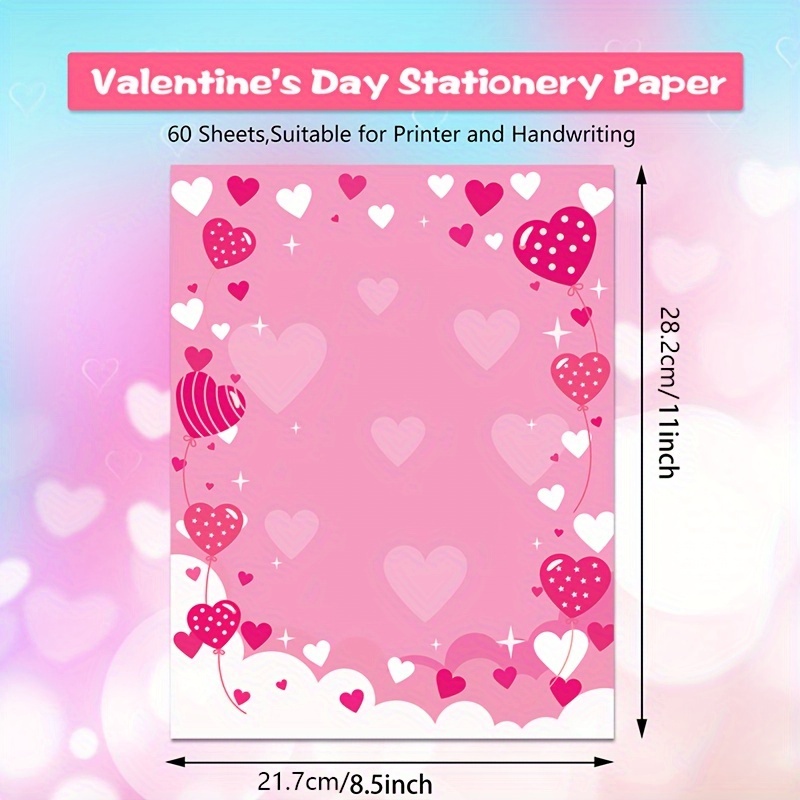 Retro Style Love Letter Paper Valentine's Day Writing Love - Temu