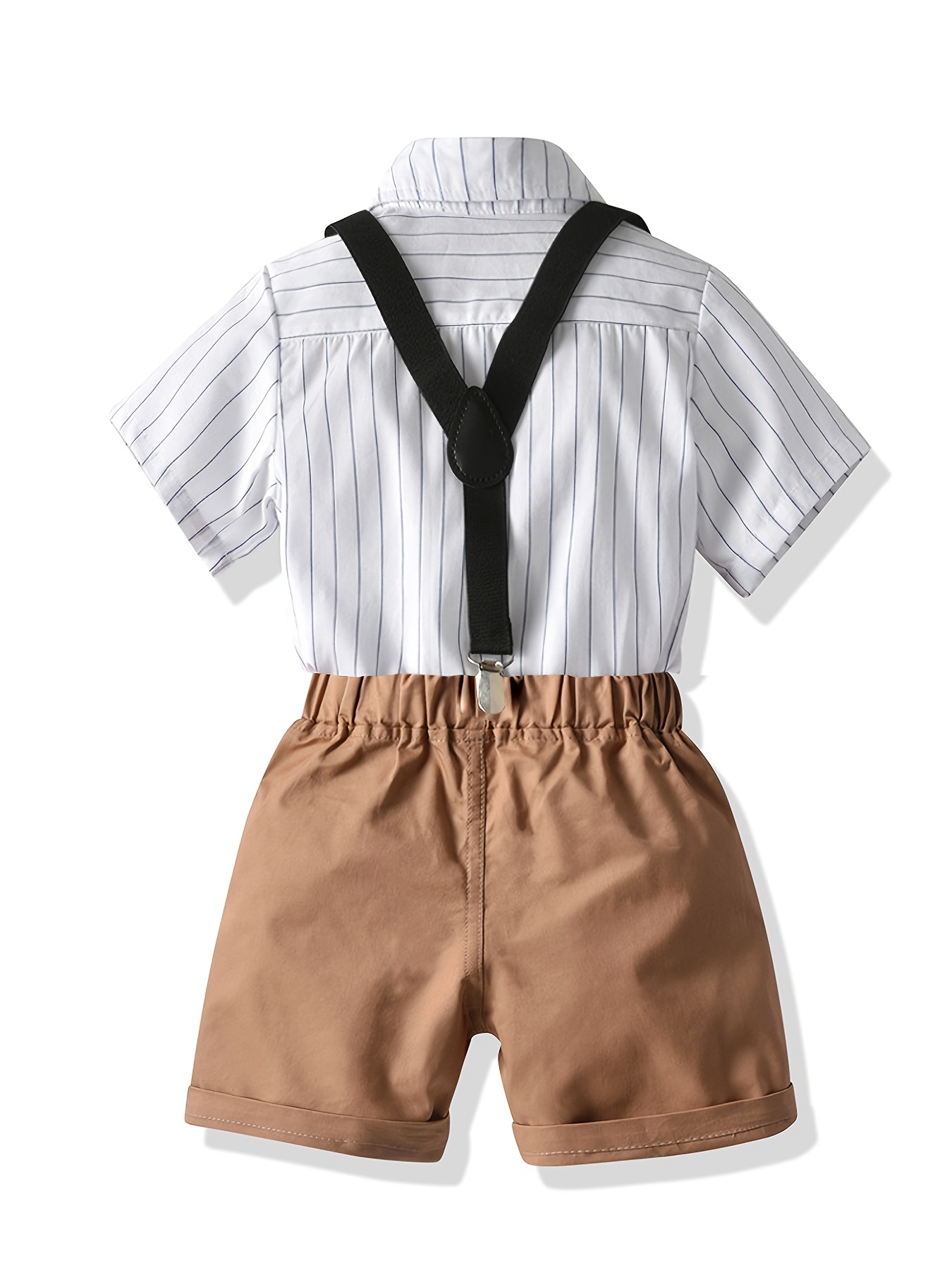 Khaki 2024 shorts suspenders