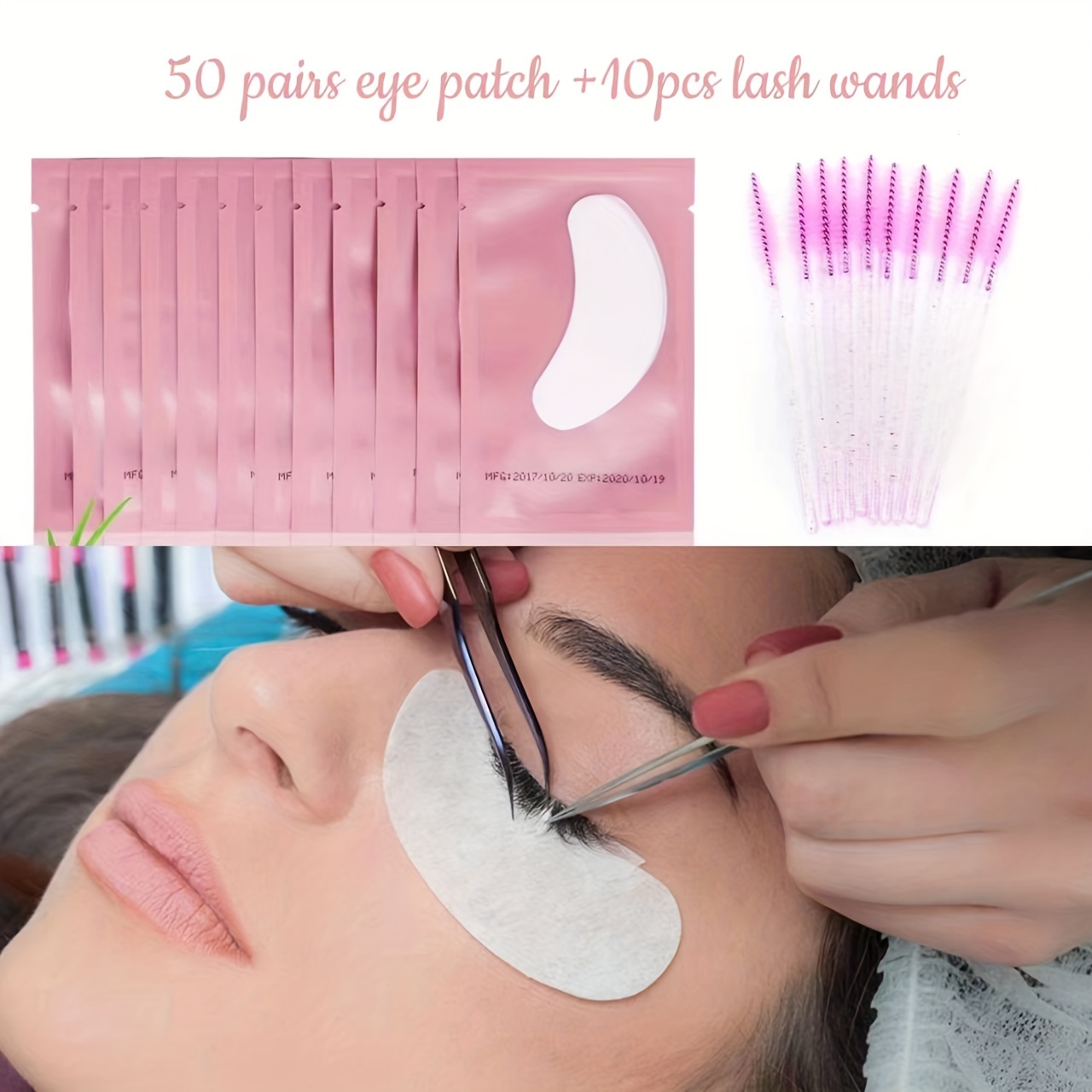 140 Pcs Paper Patches 3D Eyelash Under Eye Pads Patch Lash False Eyelash  Extension Paper Patches Eye Tips Sticker Wraps Make Up Tools beauty eyelash  sticker