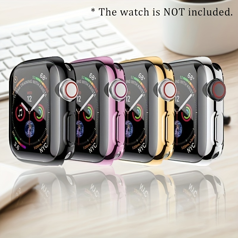 

Protective Case For Watch Series 8 7 41mm 45mm Tpu Cover Bumper Full Screen Protector Iwatch Ultra 42mm 38 40mm 41mm