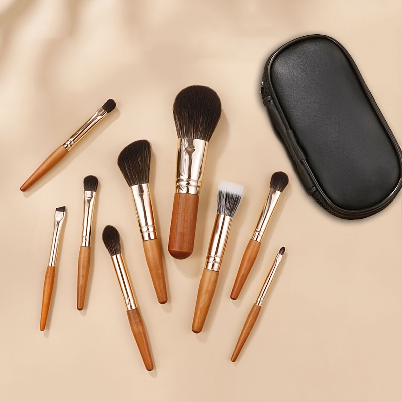 Makeup Brush Pouch, Cosmetic Brush Storage Envelope Bag Travel Portable  Brush Folding Bag for Eyeshadow Concealer Brush (Brushes not Included)