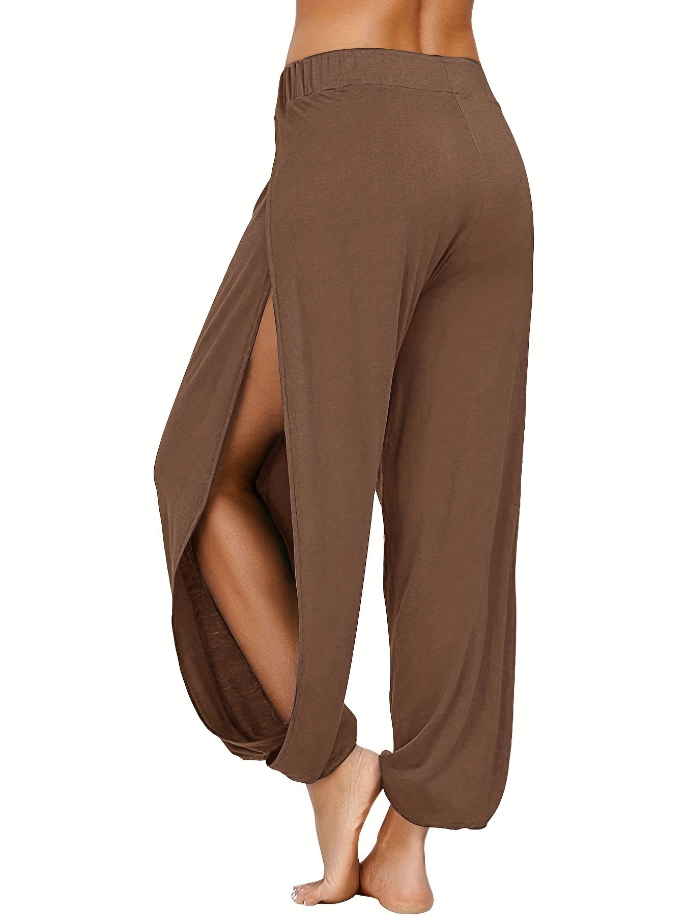 Ruffled Corset Leg Harem Pants Hollow Loose Long Length Pants
