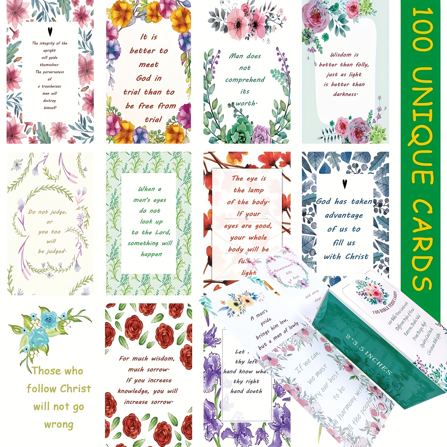 Kalan English Bible Verse Cards for Studying and Praying - Mini  Scripture Cards with Bible Verses for Everyone, Bible Study Supplies and  Prayer Reminders. : Toys & Games