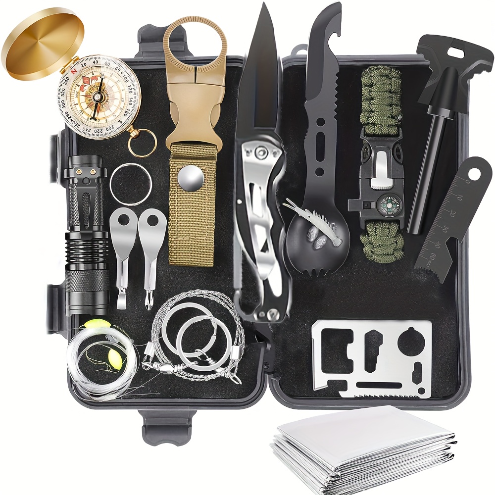 28 In 1 Emergency Survival Gear And Equipment Set For Outdoor
