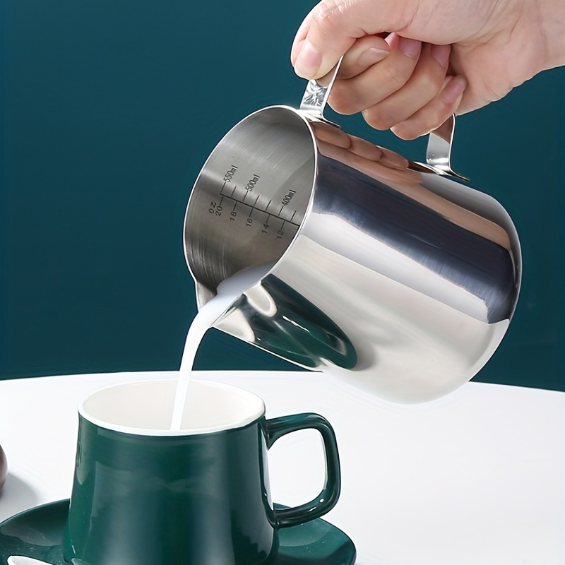 Jarra de leche de acero inoxidable de 30-300ml, jarra para espumar café  expreso Latte, Barista