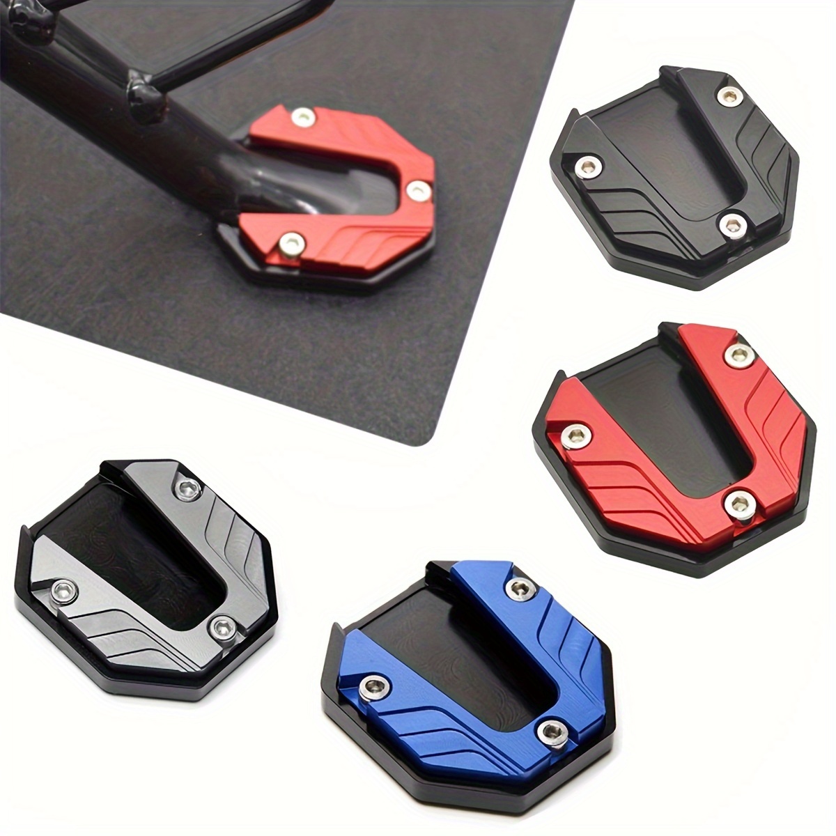 Aluminum Alloy Motorcycle Bike Kickstand Extender Foot Side - Temu