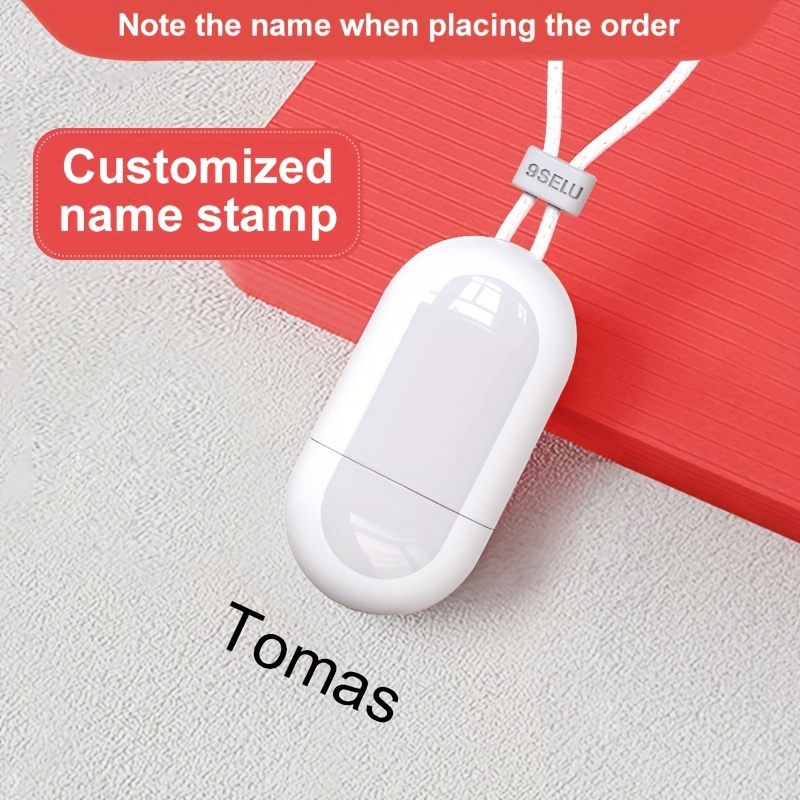 Personal Name Stamp Handwritten Signature Seal White Black - Temu