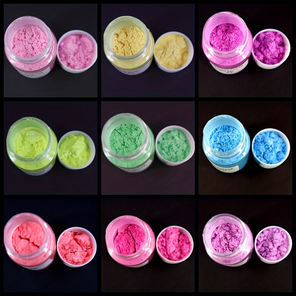 Acheter Mayitr nouveau 12 couleurs bricolage naturel Mica poudre cire  bougie bain cosmétique savon résine colorant