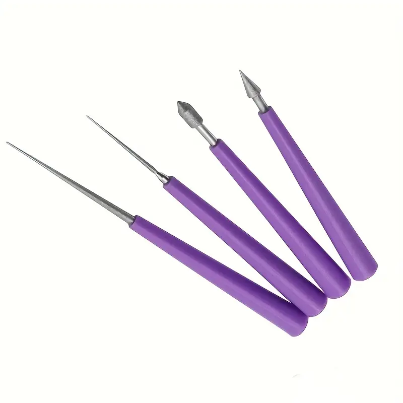4pcs Diamond Tipped Bead Reamer, Beading Hole Enlarger Tool For DIY Jewelry  Making