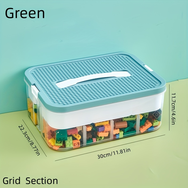 1 Scatola Portaoggetti Blocchi Costruzione Organizzatore - Temu Italy