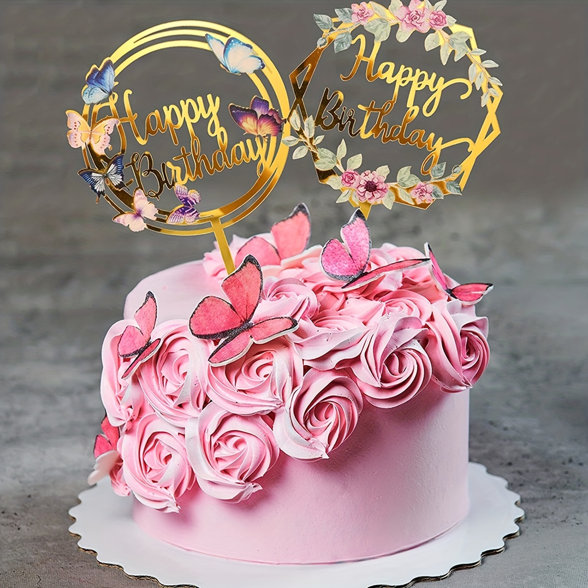 birthday party cake decoration happy birthday Temu Canada - Main Image