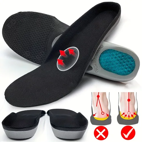 Breathable Eva Arch Support Insoles - Cuttable Shoe Pads (size Up ...