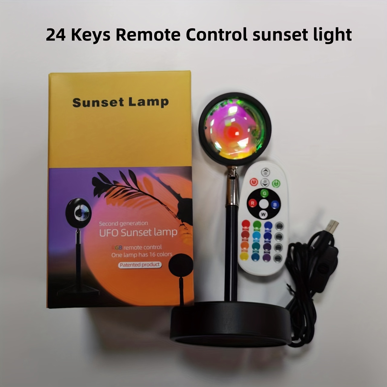 Sunset Light Projector With Remote Control 16 Color Changing - Temu