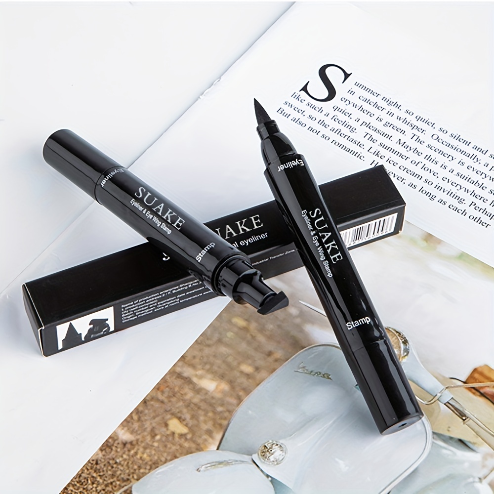 Double Head Eyeliner Eye Stamp Pen Cat Eye Liquid Stamp Wing Shapes Eyeliner Pen