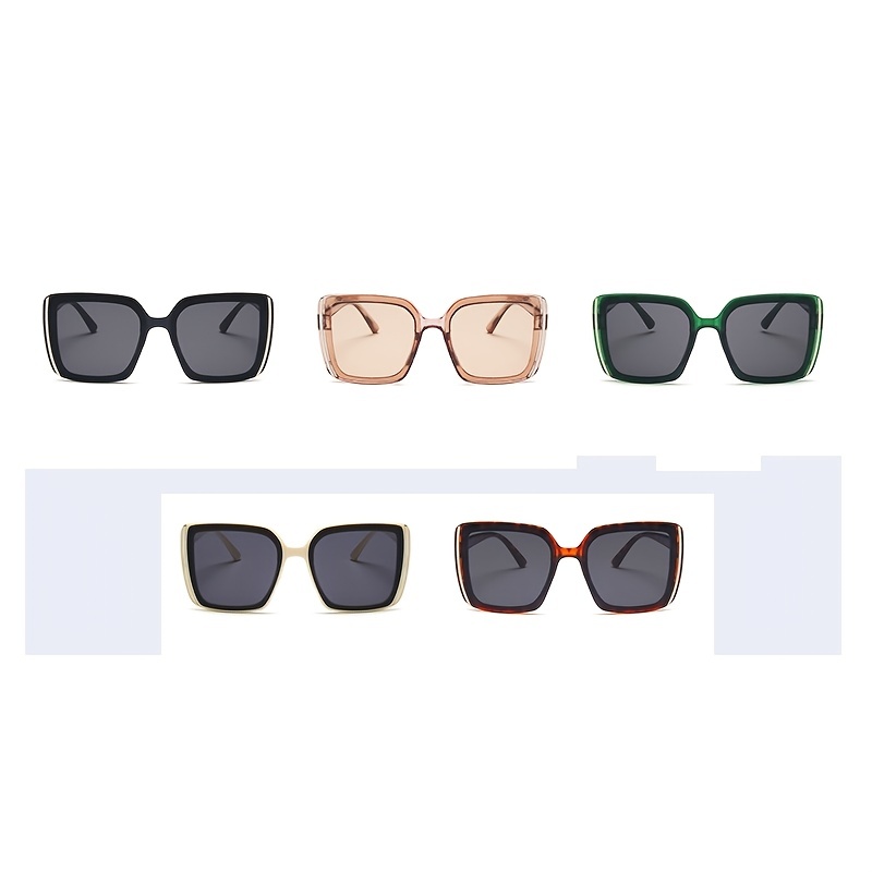 Women Oversize Square Sunglasses Gradient Plastic Female Sun Glasses
