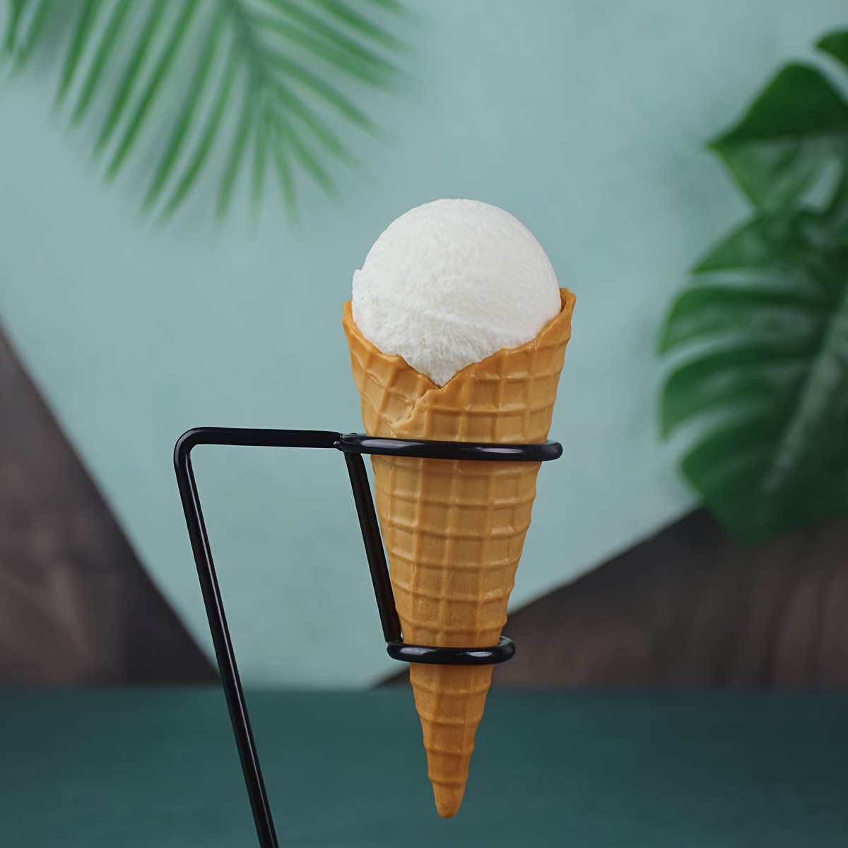 Simulation Black Original Cone Gelato Ice Cream Cone Accessories