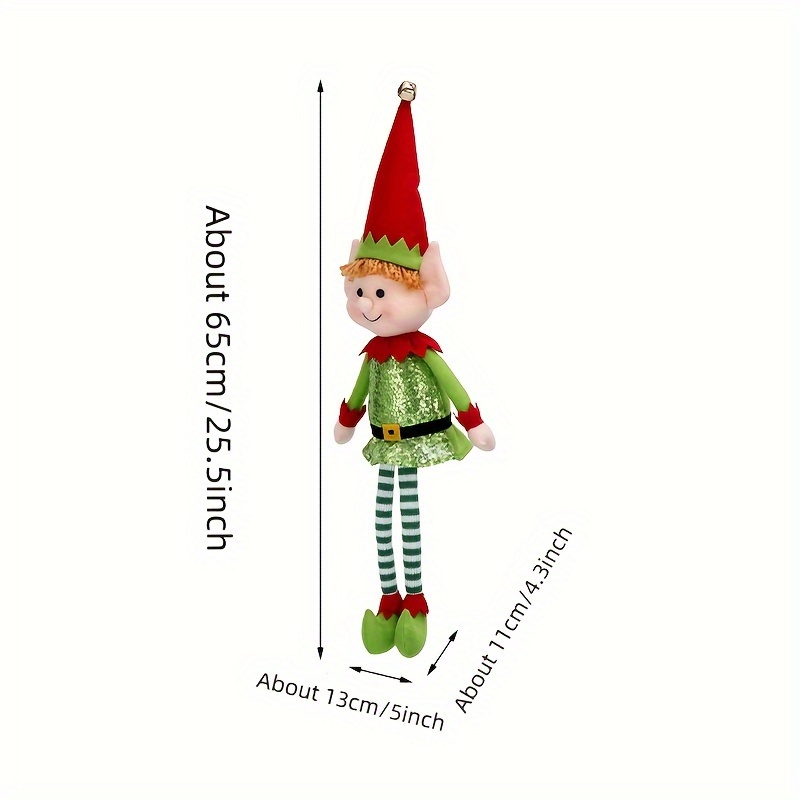 Christmas Elf Behaving Badly Plush Toy | Novelty Long Bendy Naughty Boy  Christmas Elves Doll | 12 Inches