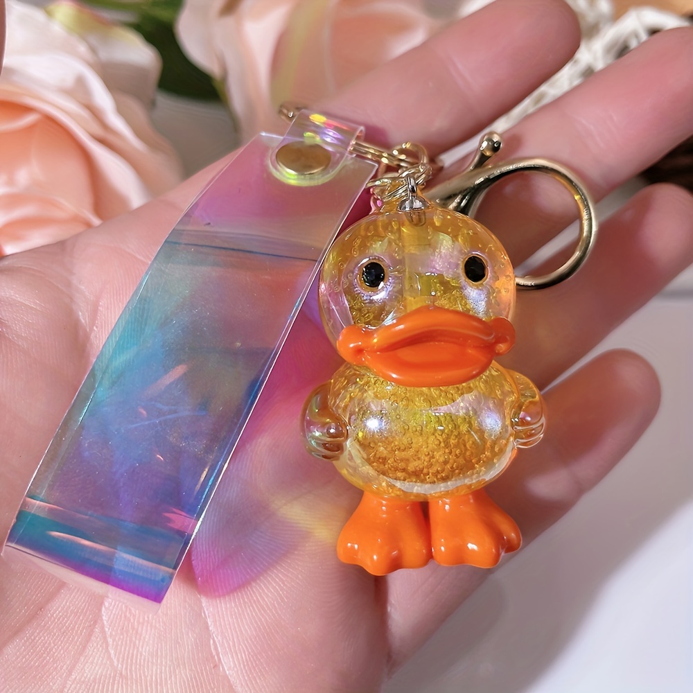 Dessin animé Mignon Peluche Moche Canard Porte-clés Jouet Soft Key Ring  Lady Girl Charm Bag Pendentif Car New Kids Cute Duck Keyring Enfants Cadeau