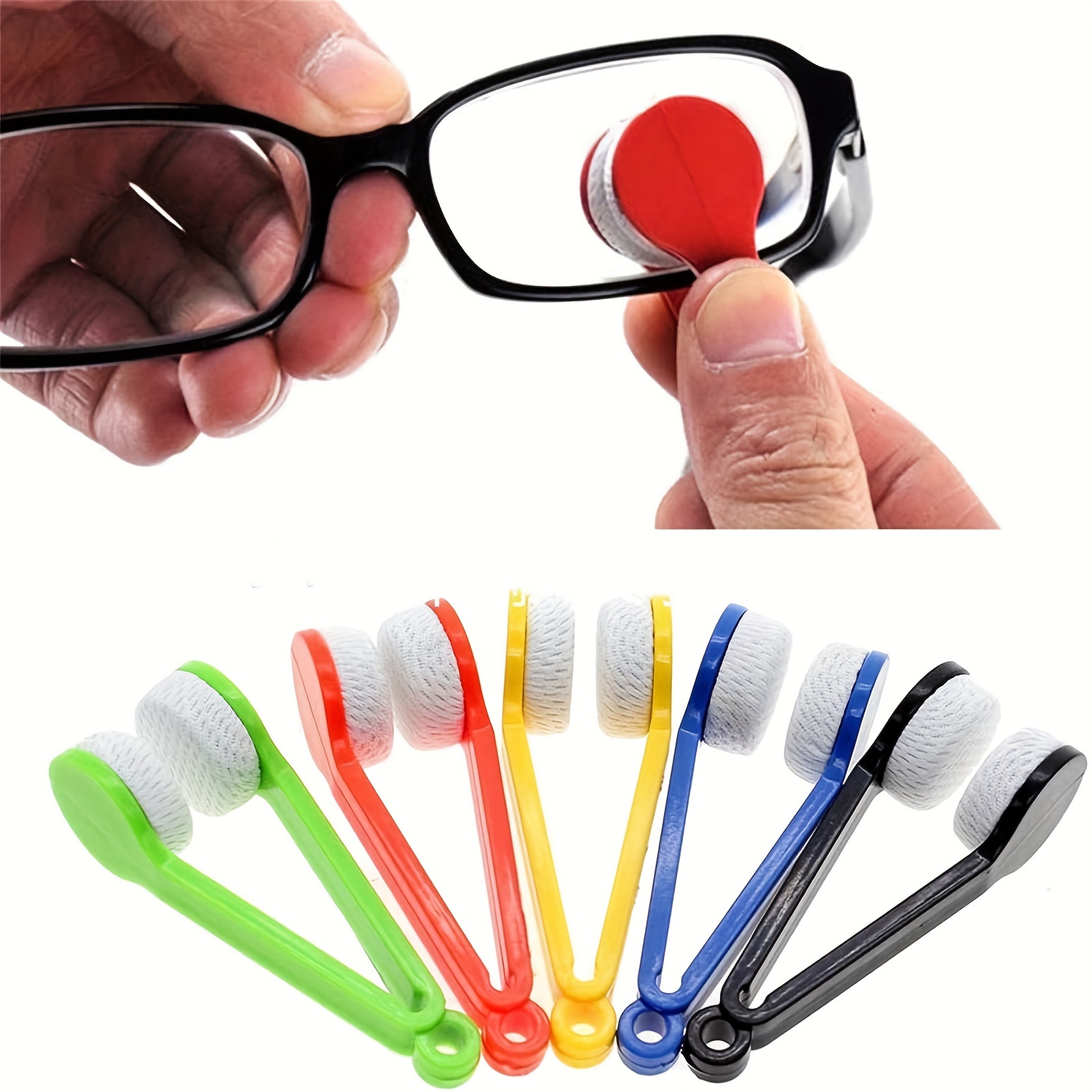 3Pcs Eyeglass Cleaner, Portable Eyeglasses Cleaner Carbon Eyeglass Care  Products, Microfiber Spectacles Mini Sunglasses Brush Soft Brush Cleaning