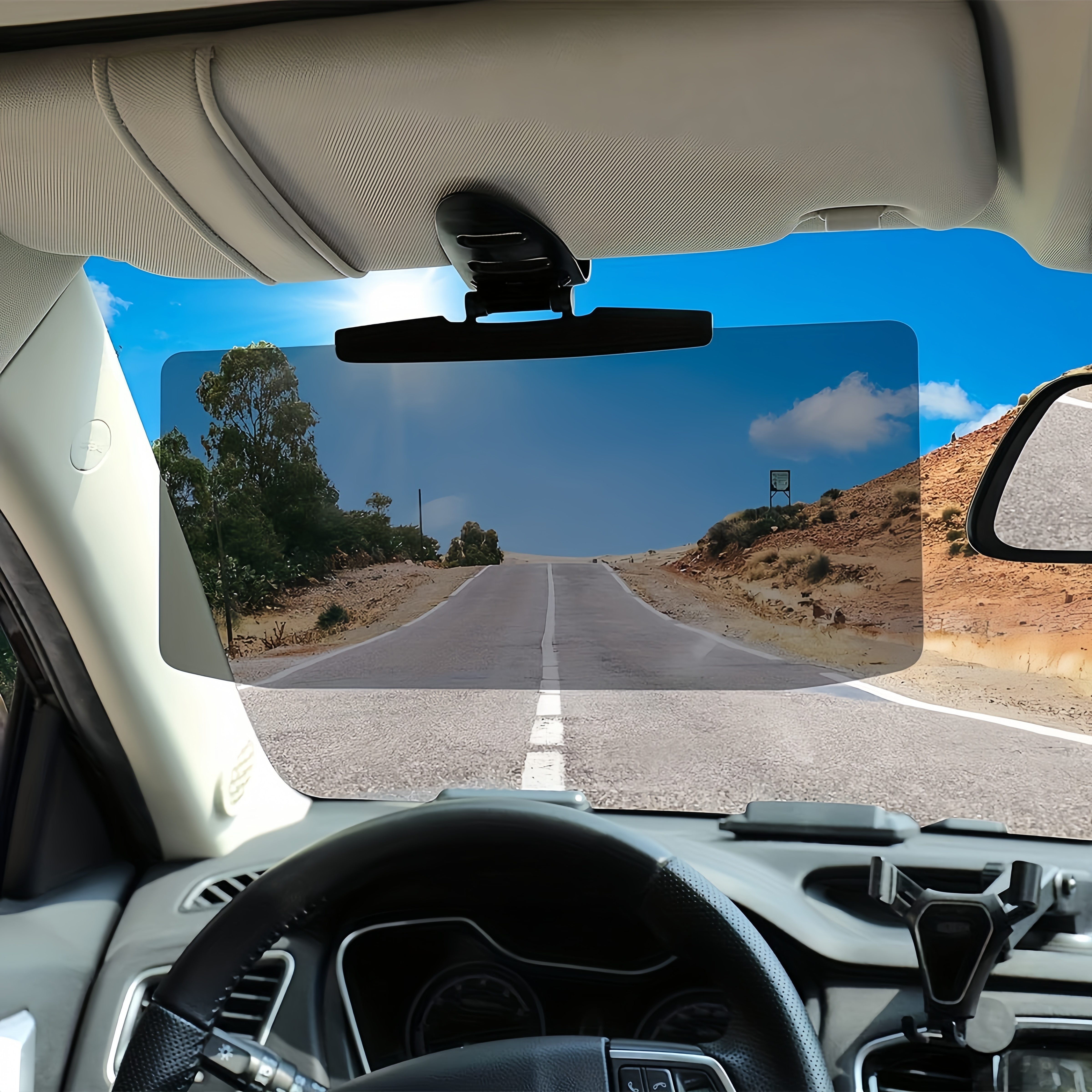 Car Sun Visor Transparent Car Anti-Glare Sun Visor Day and Night 2 in 1  Safe Driving Visor Car Sun Protection Front Window Extension for Day and  Night Anti-Glare and UV Protection : : Automotive