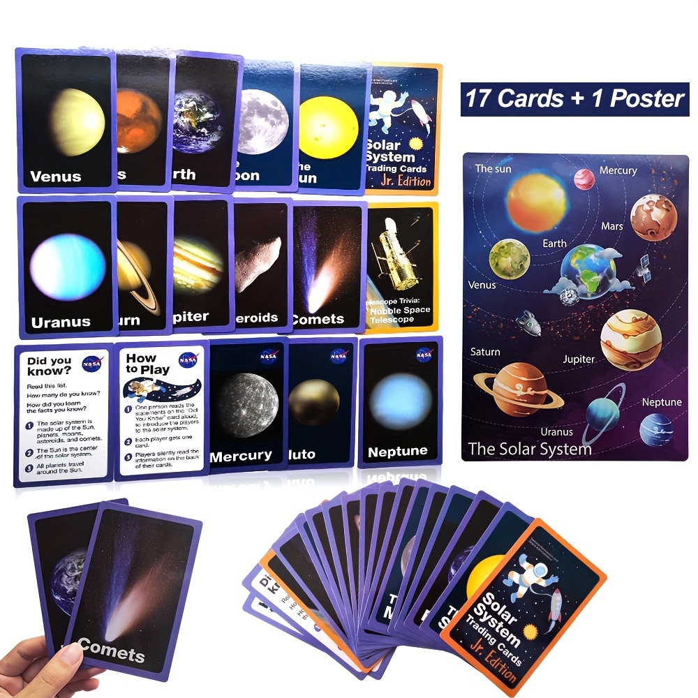 solar system fact cards