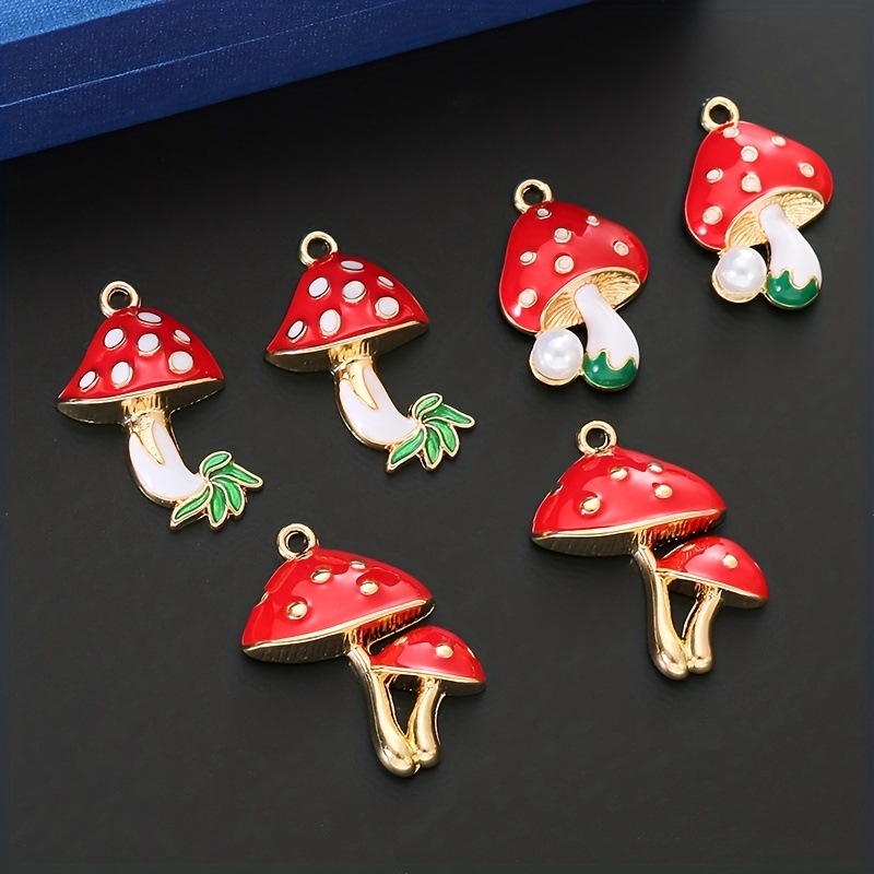  96 Pieces Mushroom Pendant Charms Colorful Mushroom Resin  Charms Jewelry Making DIY Pendant Ornament Cute Mushroom Shape Charms for  DIY Craft Bracelet Necklace Earrings, 8 Colors (Small) : Everything Else