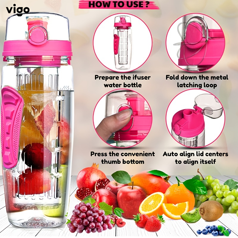 1pc, Sports Water Bottle With 1 Random Flavor Pod, 16.91oz Fruit Flavor  Water Cups, Portable Travel Water Bottles, For Camping, Hiking, Fitness,  Outdo