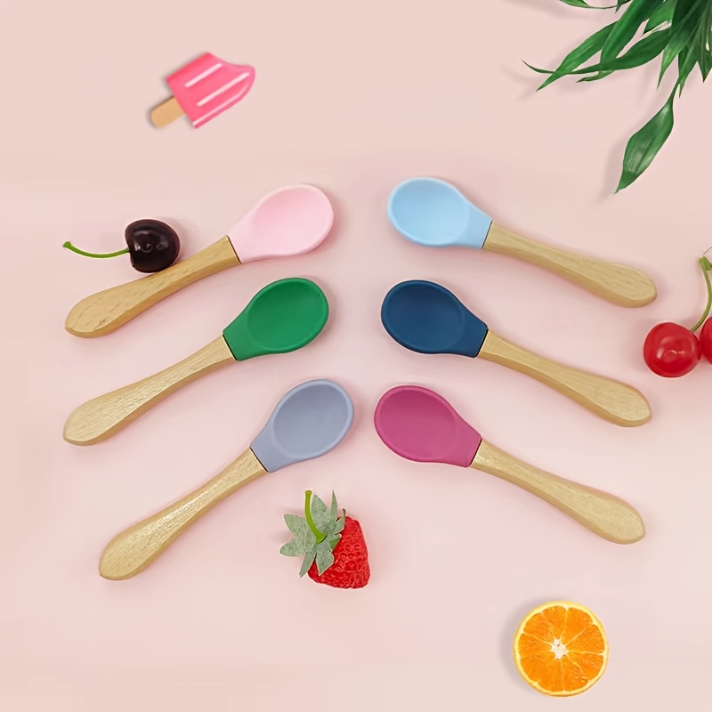 Safe Silicone Baby Fork Spoon Set