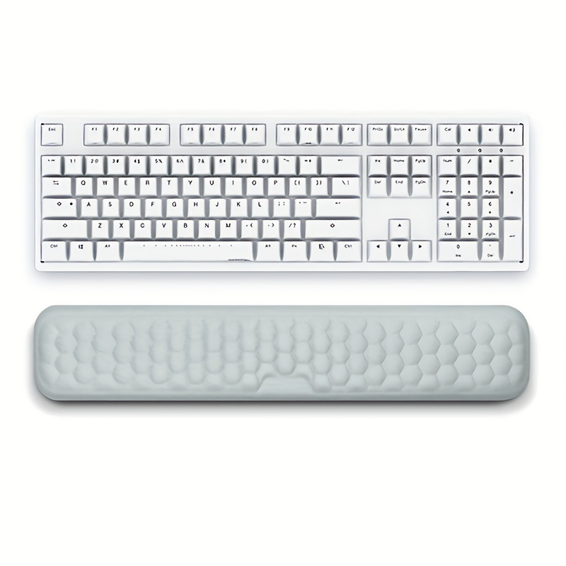 Huado A Set Memory Foam Mouse & Keyboard Wrist Rest Support Pad Cushion Set  For Computer, Laptop, Office Work, Pc Gaming - Massage Holes Design - Easy  Typing Wrist Pain Relief (grey) 