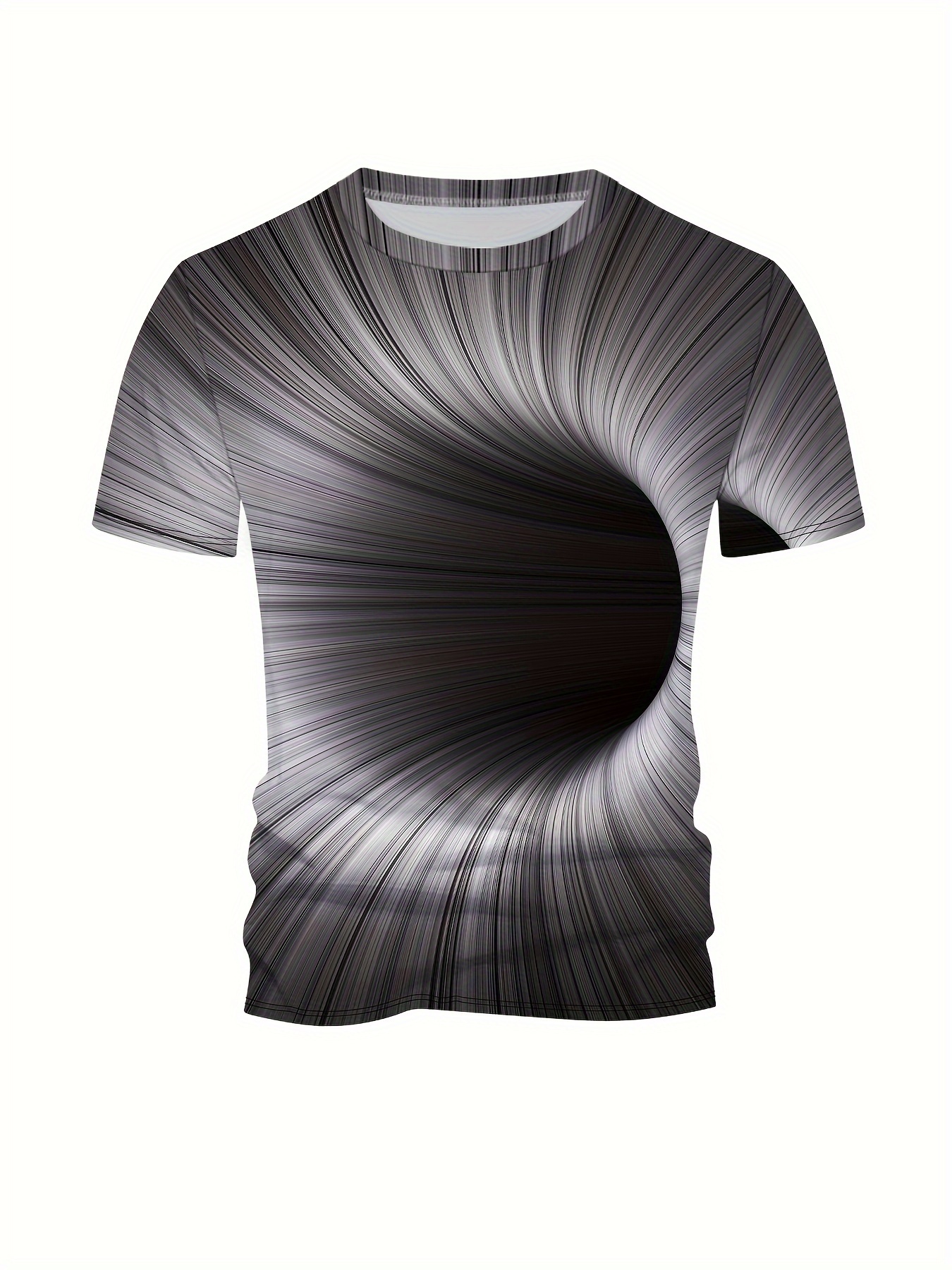 Men s Optical Illusion 3d Print T shirt Stylish Summer Top Temu