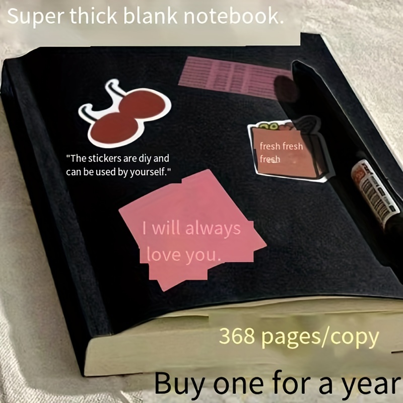 Blank Notebook Extra Thick Student Practical Draft Notebook - Temu
