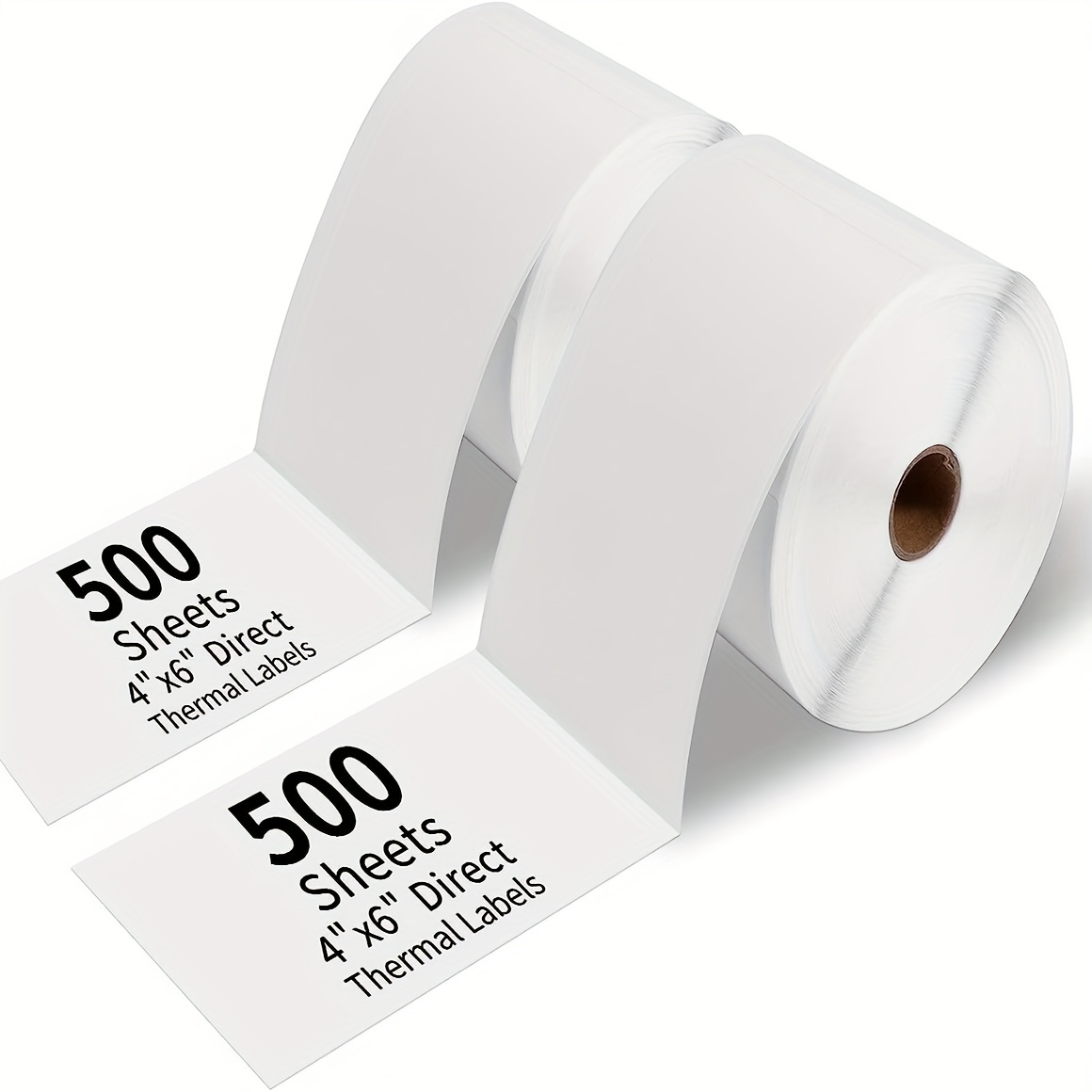 Étiquettes Thermiques 4x6, Étiquette D'expédition D'imprimante Thermique  Directe (100 Étiquettes Pliées En Éventail 4x6), Étiquettes De Port