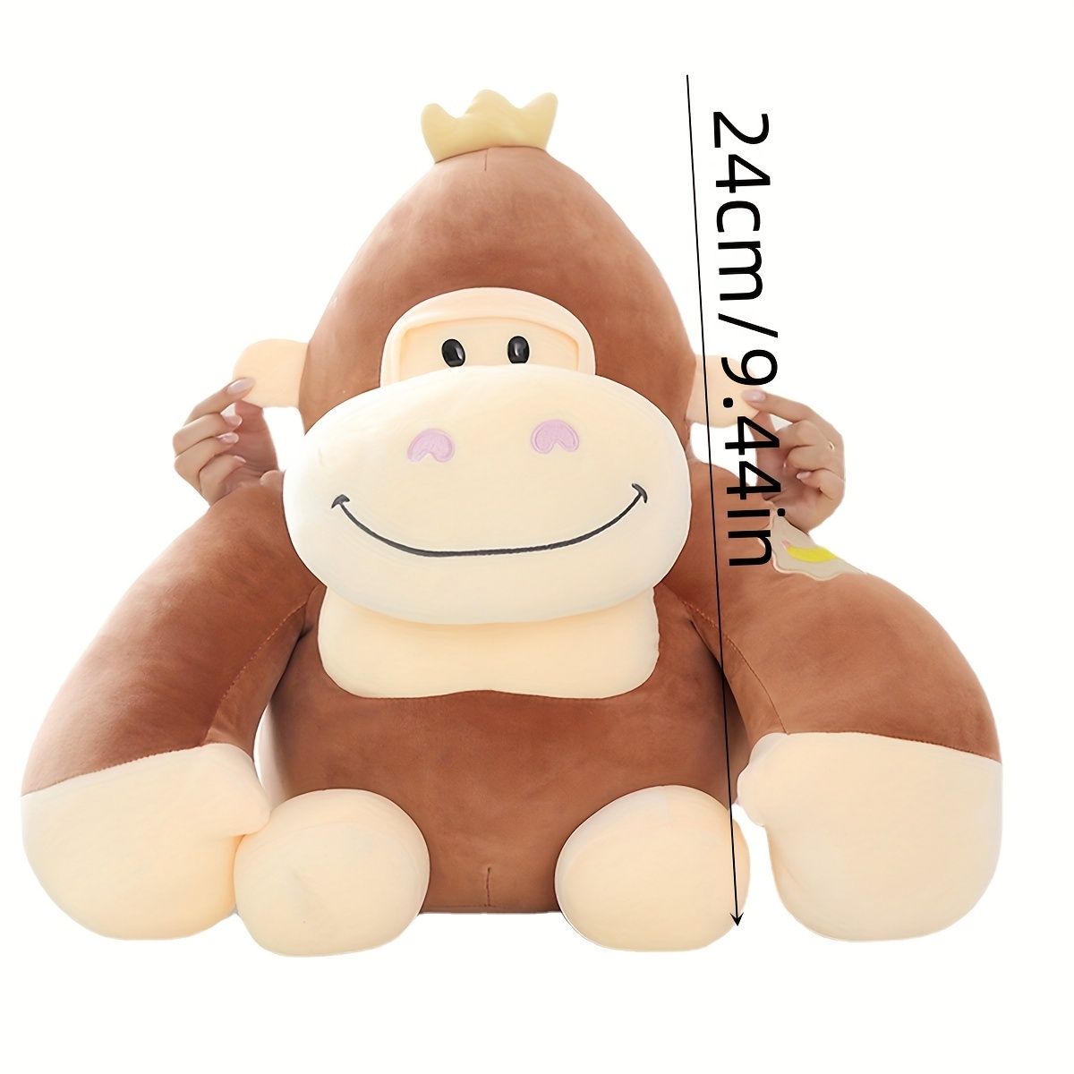 1pc cute gorilla plush doll toy kawaii soft plush stuffed animal doll throw pillow birthday gifts for boys kids 3