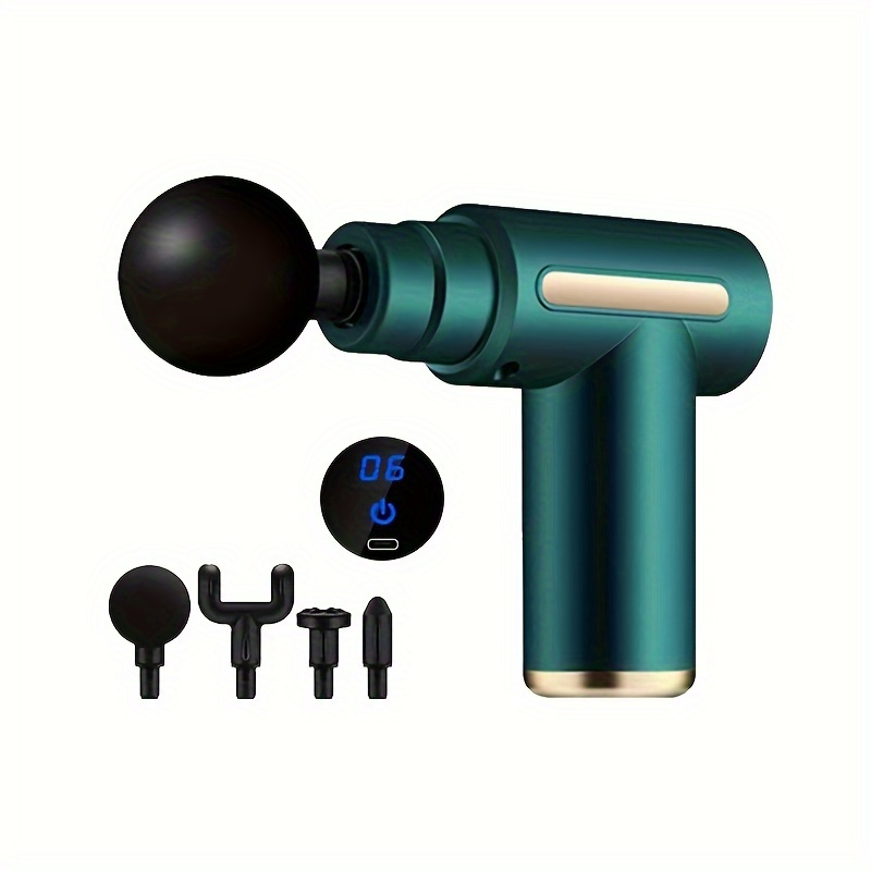 1pc mini massage gun deep tissue muscle handheld impact massager led touch display portable fascia gun suitable for body back and neck massage relaxation ultra compact and elegant design high torque power supply holiday gift for the family