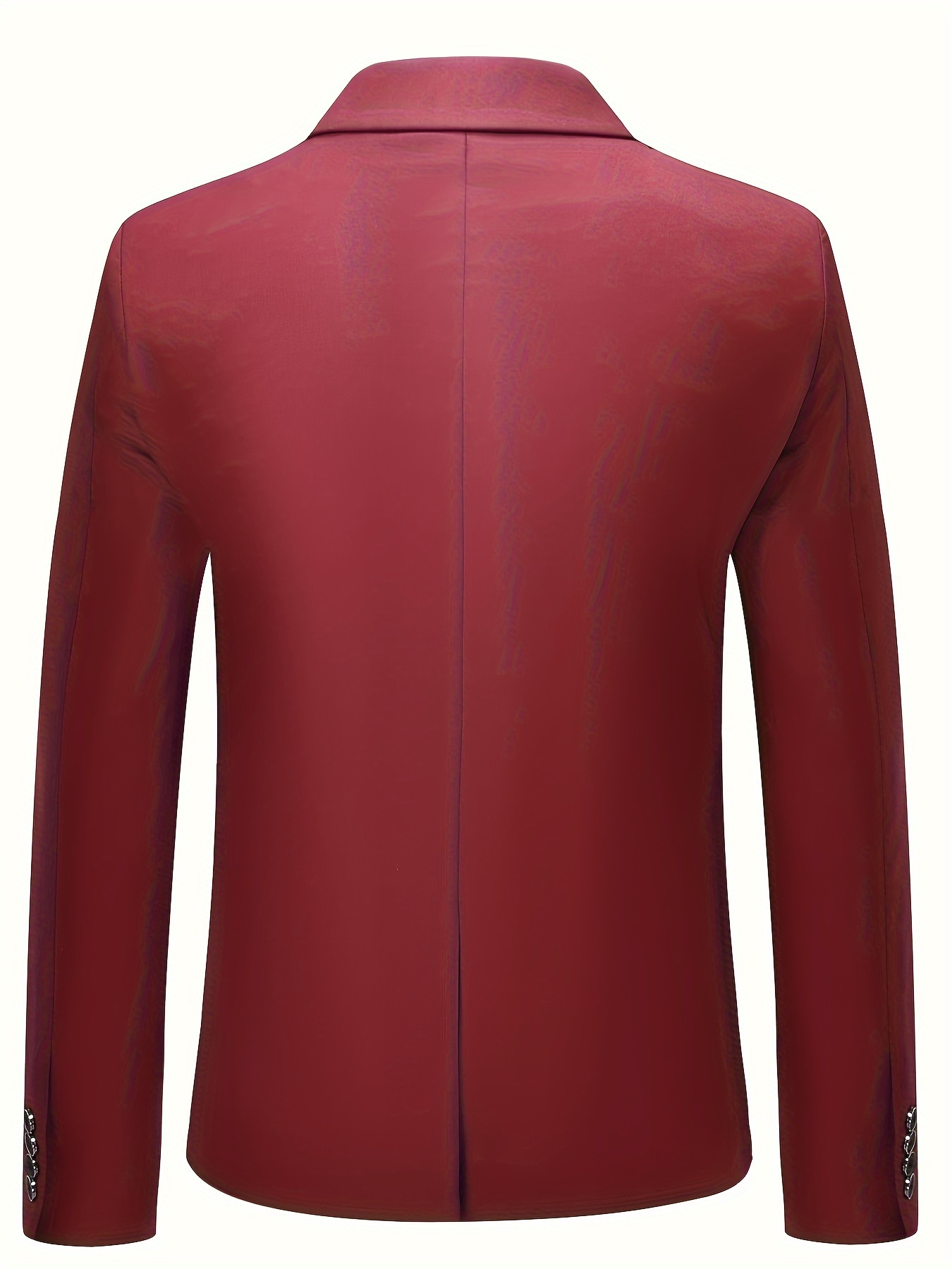 Two Side Pocket Suit Jacket Lapel Men Coat Elegant Slim Fit Men's for Formal