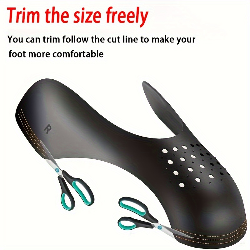 Protector de pliegues para zapatillas de deporte, ensanchador antiplegable  para zapatos deportivos, extensor de soporte de puntera, protección de  cabeza de zapato antiarrugas