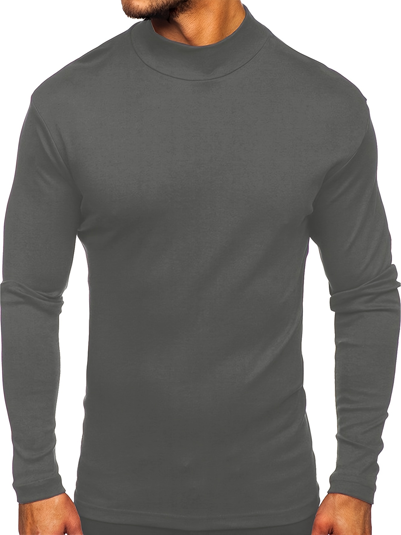 Camiseta manga larga invierno hombre color 