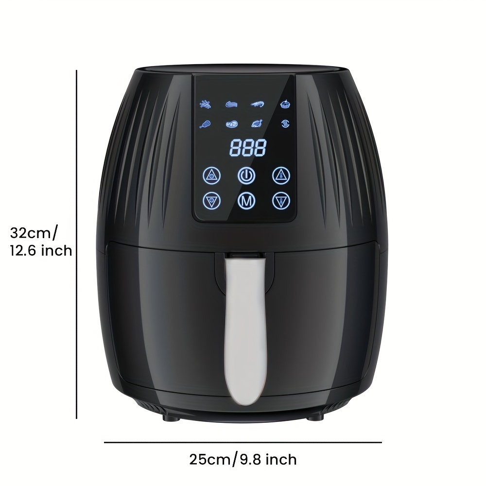 Smart 10l Air Fryer Touch Screen E Finestra Visiva Grande - Temu Italy