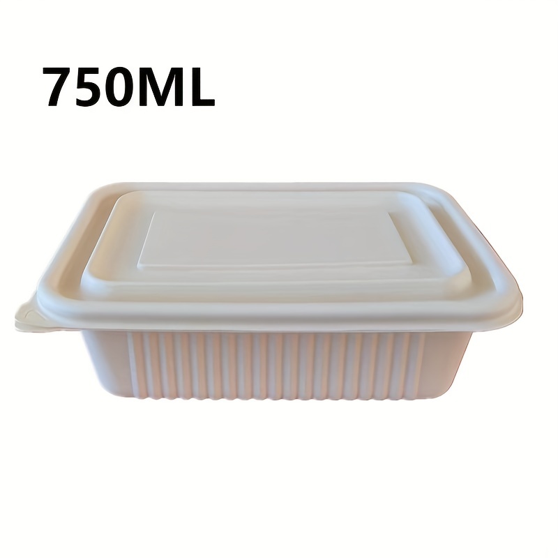 100 Sets Degradable Cornstarch To Go Food Containers