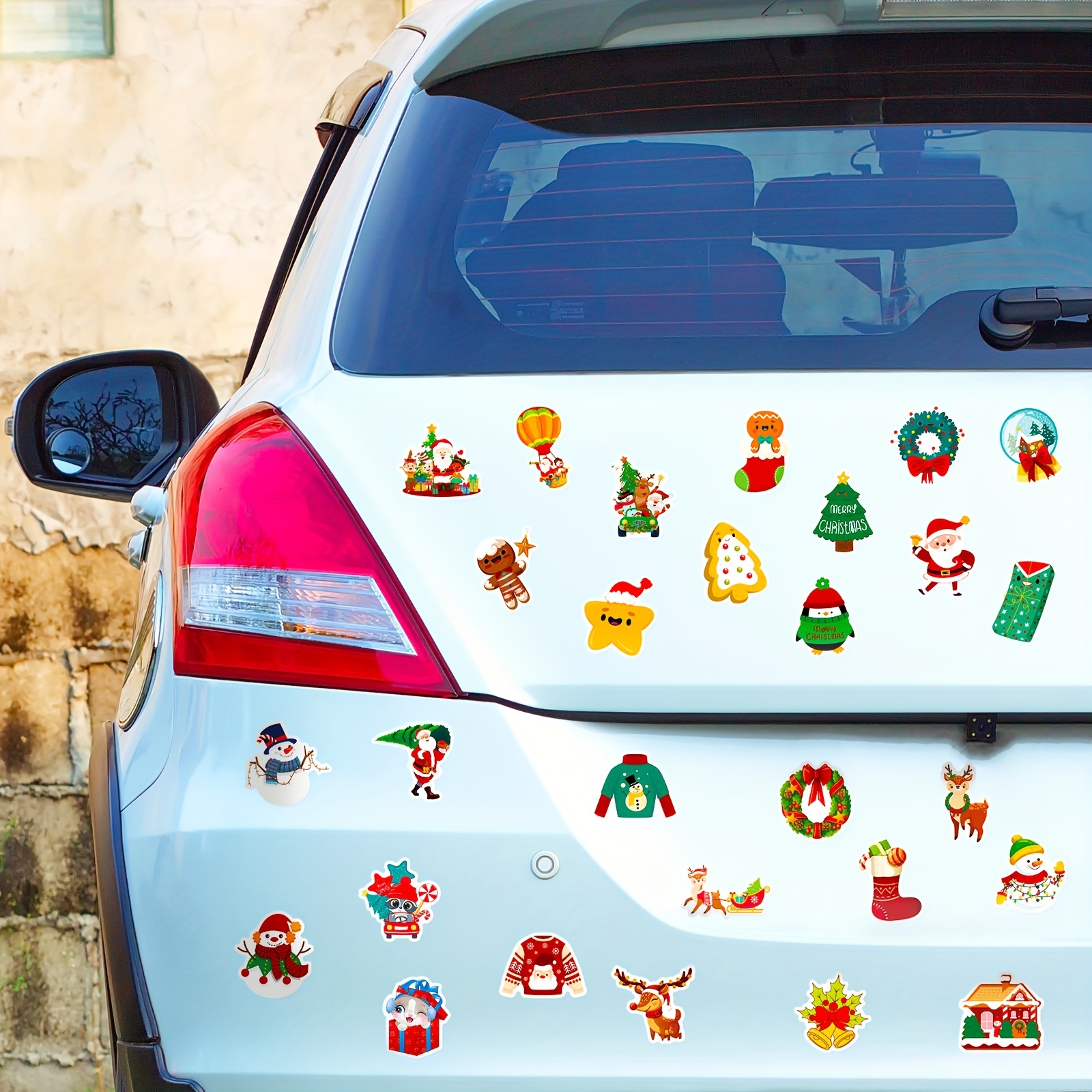 Christmas Santa Claus Graffiti Decoration Stickers For - Temu