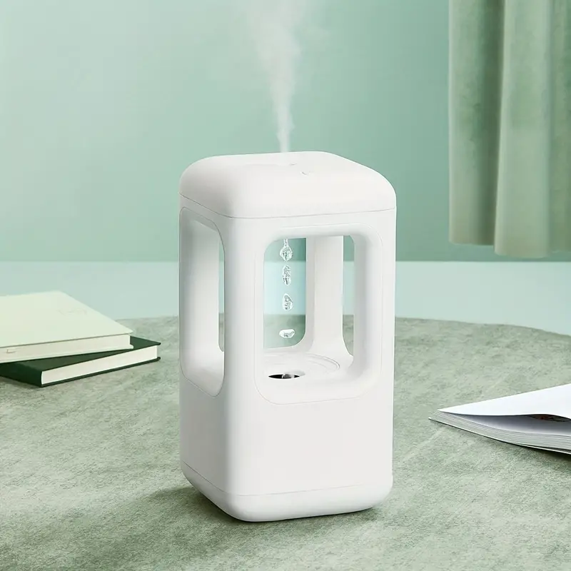 1pc 500ml cold mist humidifier water drop humidifier for office and bedroom office coffee shop bar teachers day halloween christmas wedding birthday valentines day gift home decor room decor fall winter  christmas decoration details 0