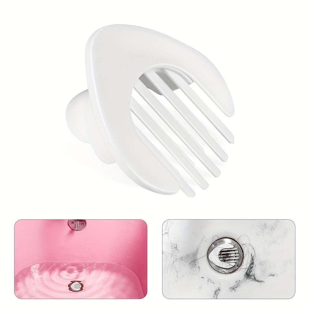 Drain Hair Catcher: The Easy-to-clean Drain Hair Catcher, Clean With One  Swipe, The Only Separating Bathtub Hair Strainer, Easy-to-clean Drain  Protector, Drain Screen, Suitable For All Standard Tub Drain Sizes - Temu
