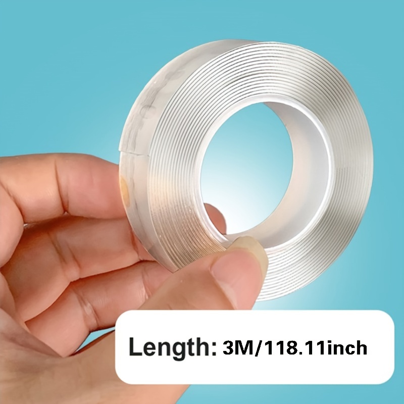 Reusable double-sided adhesive tape Nano Tape, transparent, 3 m