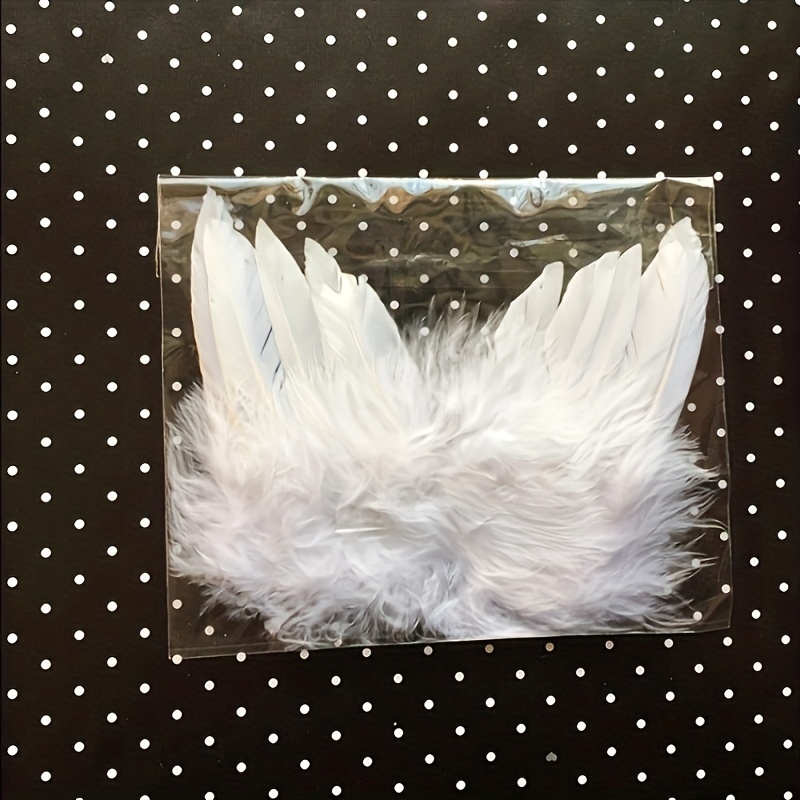 15pcs Angel Feather Wings Ornament White Angel Wing Ornament for Crafts Christmas Tree Mini Hanging Angel Wings Ornament for Christmas Tree Decor