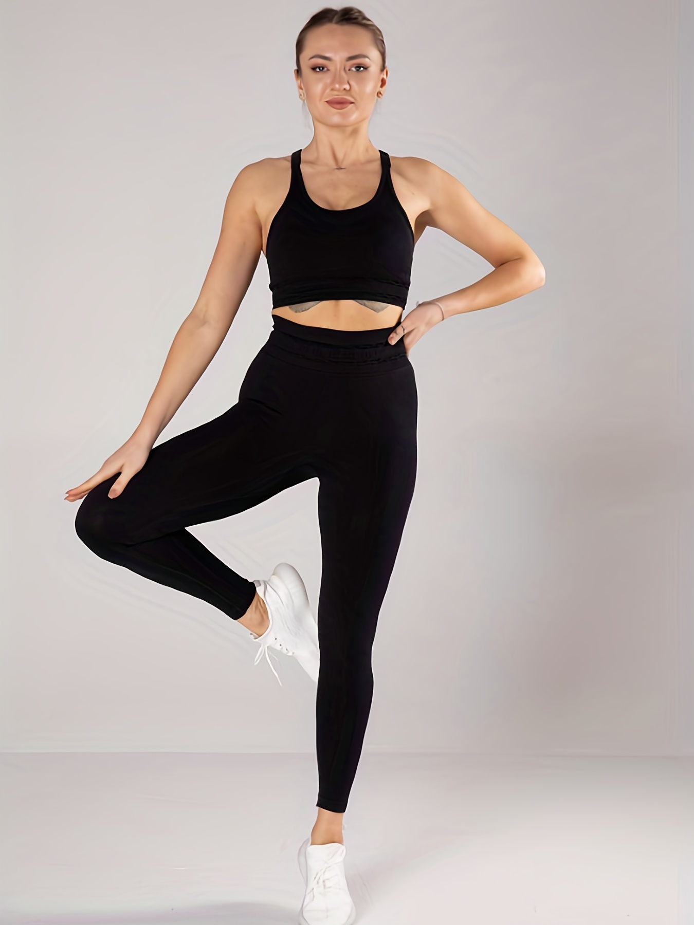 Seamless Women's Yoga Set Fitness Sports Includes Top Bra - Temu