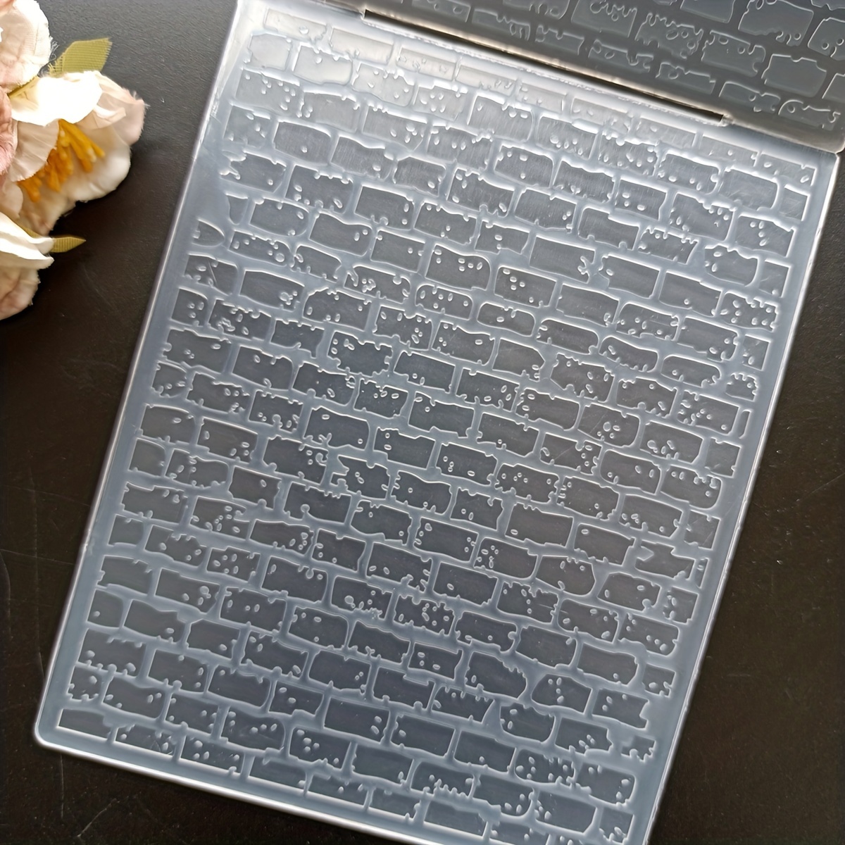 Wall Tiles/bricks Embossed Folder Plastic Embossing Folders - Temu