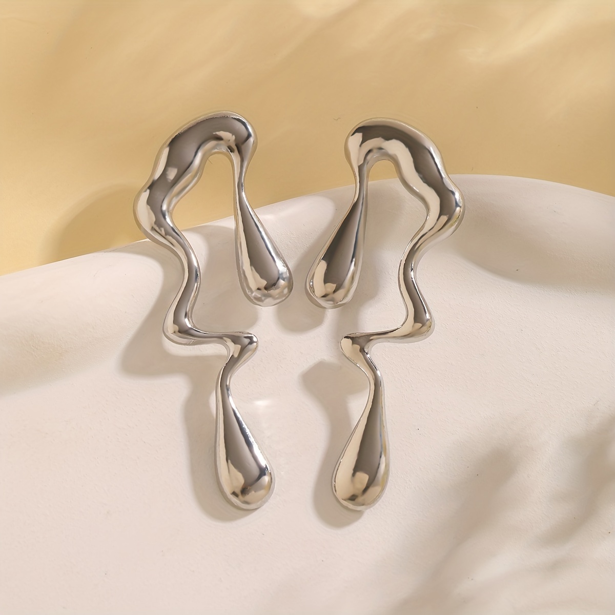 Irregular Golden Party Earrings