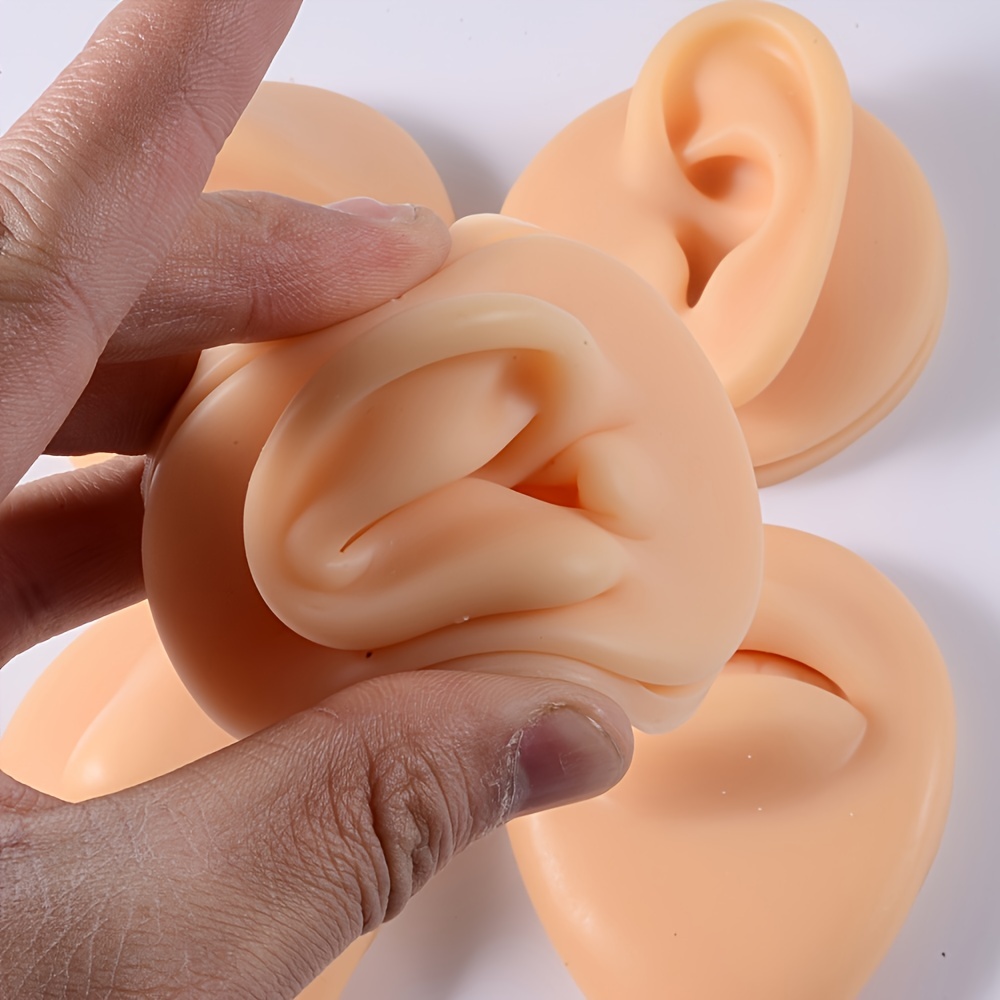 Soft Silicone Body Part Model Human Ear Mouth Eye Tongue - Temu