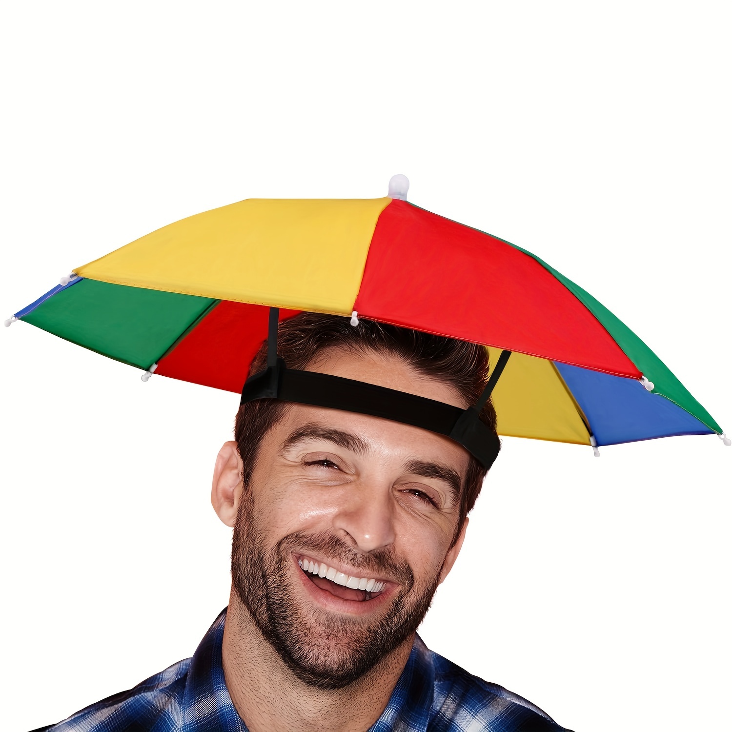 Dual-use Large Folding Hat Umbrella For Fishing, Camping, And Hunting - Uv  Protection, Hands-free Convenience - Temu