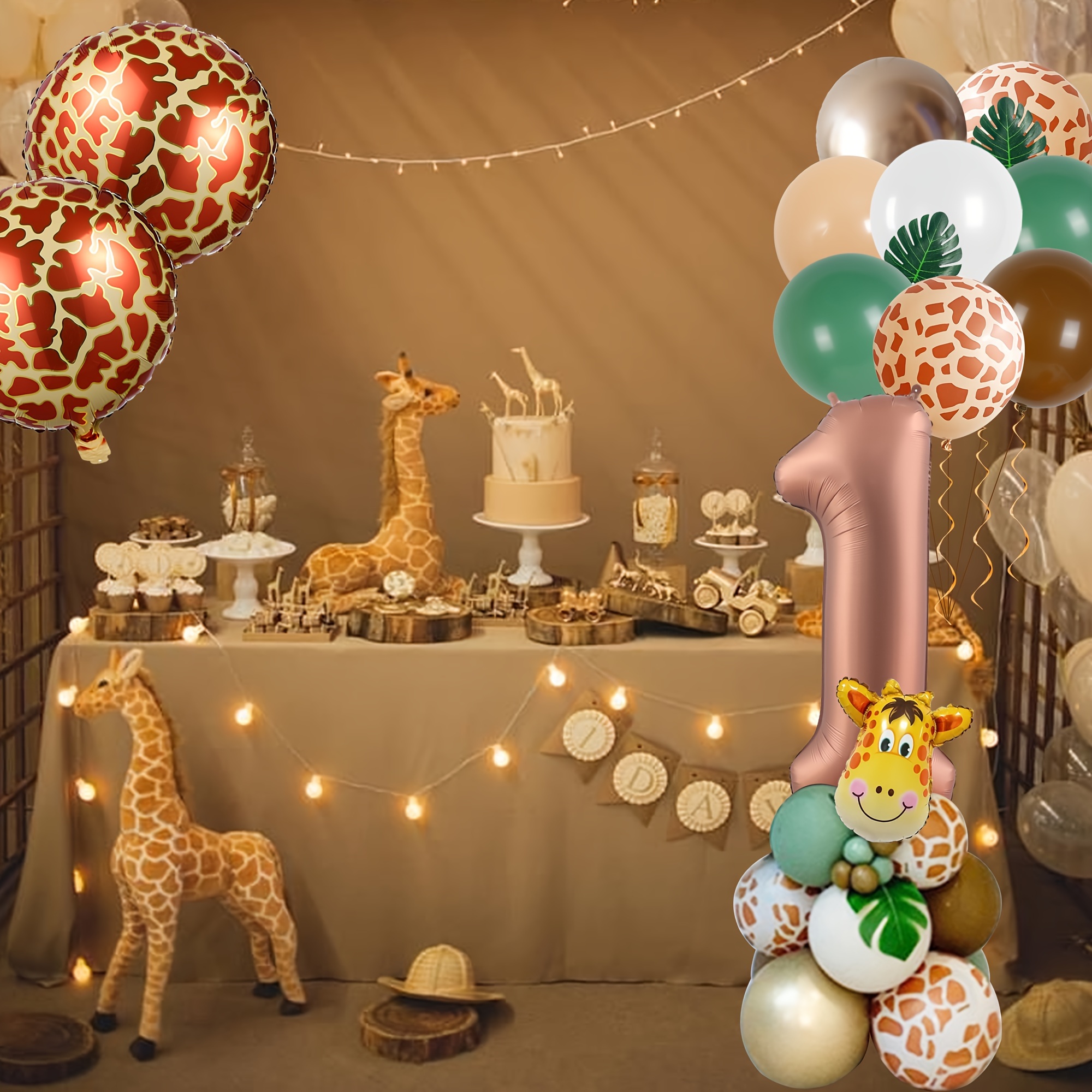 Ballons animaux Jungle Safari fête d'anniversaire décoration